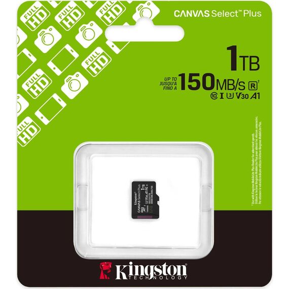 Kingston Canvas Select Plus 1TB microSDXC U3 V30 A1