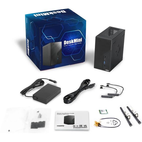 ASRock DeskMini B860 LGA1851 Barebone Mini PC
