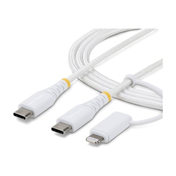StarTech 2-in-1 USB-C to Lightning Cable 1m