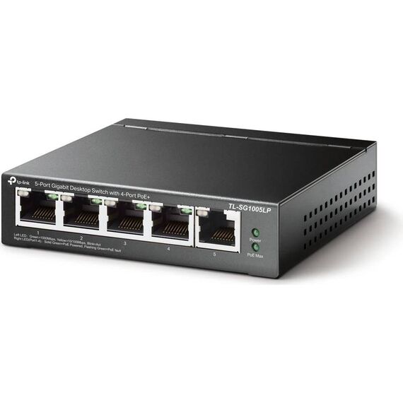 TP-Link TL-SG1005LP 5-Port Gigabit PoE+ Desktop Switch