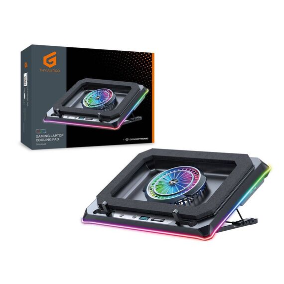 Conceptronic THYIA04B Gaming Laptop Cooling Pad 19in Black