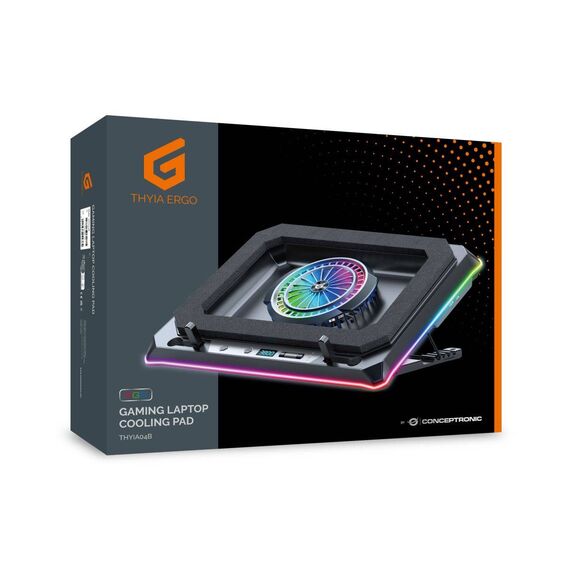 Conceptronic THYIA04B Gaming Laptop Cooling Pad 19in Black