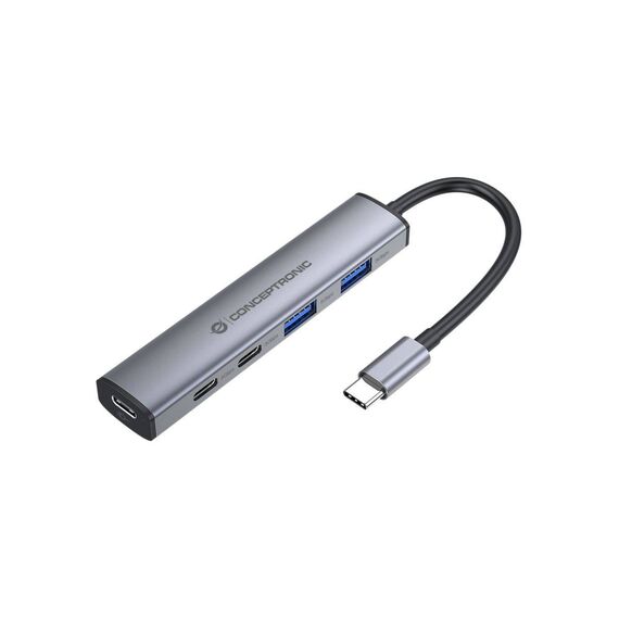 Conceptronic HUBBIES22G 4-Port USB-C Hub 5Gbps 100W PD