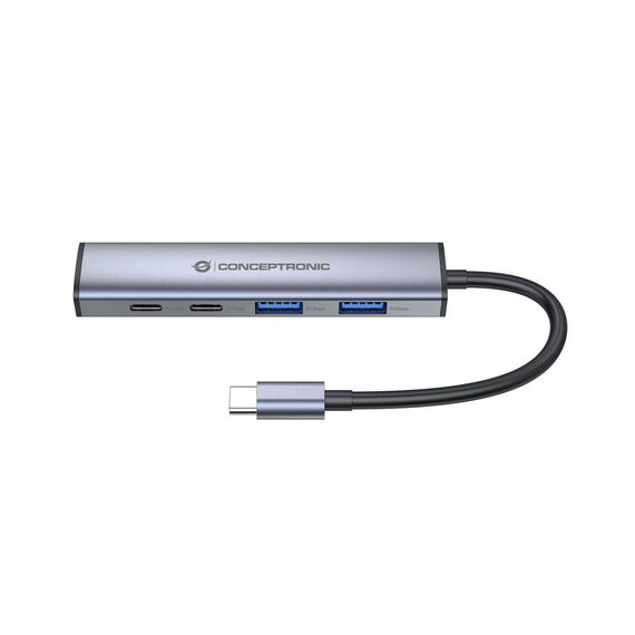 Conceptronic HUBBIES22G 4-Port USB-C Hub 5Gbps 100W PD