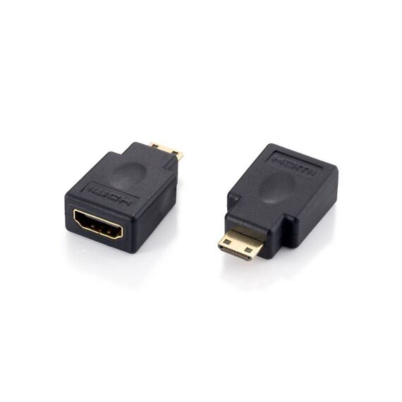 equip 118914 Mini HDMI Male to HDMI Female Adapter Black