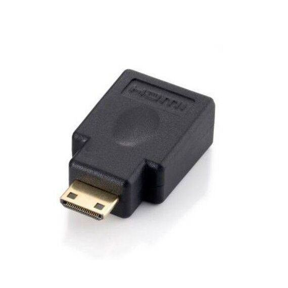 equip 118914 Mini HDMI Male to HDMI Female Adapter Black