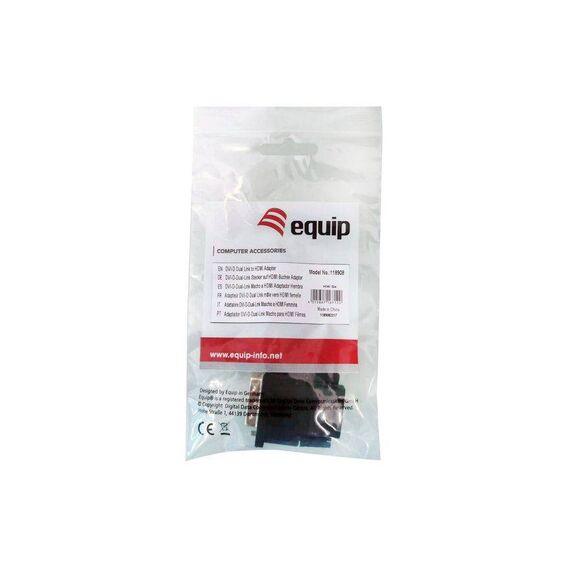 Equip 118908 DVI-D Male to HDMI Female Adapter Black