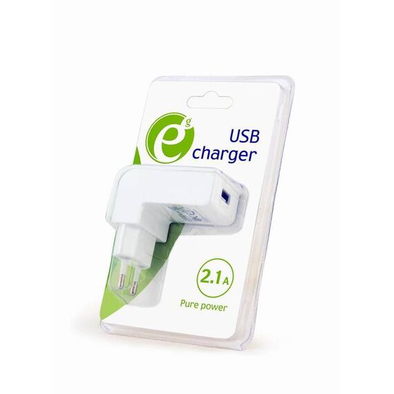 Gembird EnerGenie EG-UC2A-02-W USB-A Wall Charger White
