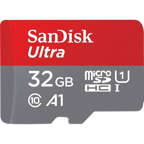 SanDisk Ultra 32GB microSDHC 120 MB/s Card with SD Adapter