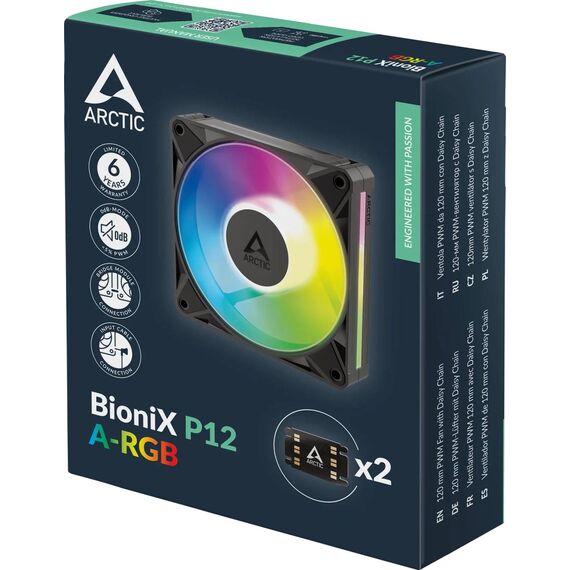 ARCTIC BioniX P12 A-RGB 120mm Fan Black