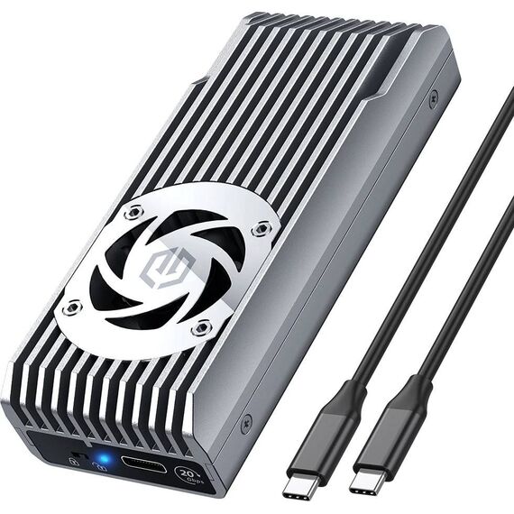 GrauGear M.2 NVMe Enclosure with Fan 20Gbit