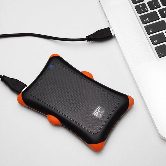 Silicon Power Armor A30 1TB Rugged Portable Hard Drive Black