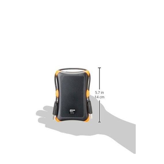 Silicon Power Armor A30 1TB Rugged Portable Hard Drive Black