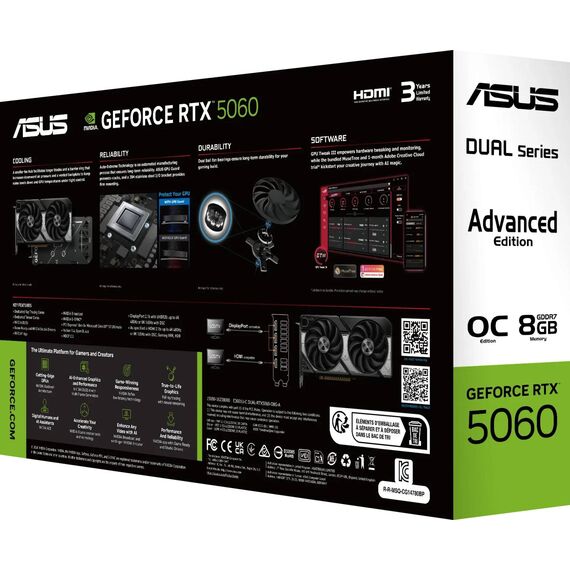ASUS DUAL-RTX5060-O8G-A-GAMING (90YV0PS0-M0NA00)