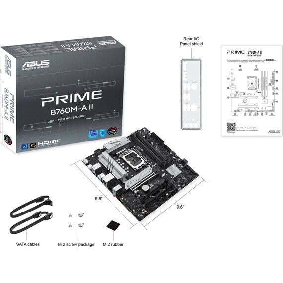ASUS PRIME B760M-A II-CSM   (INTEL,1700,DDR5,mATX) (90MB1NG0-M0EAYC)