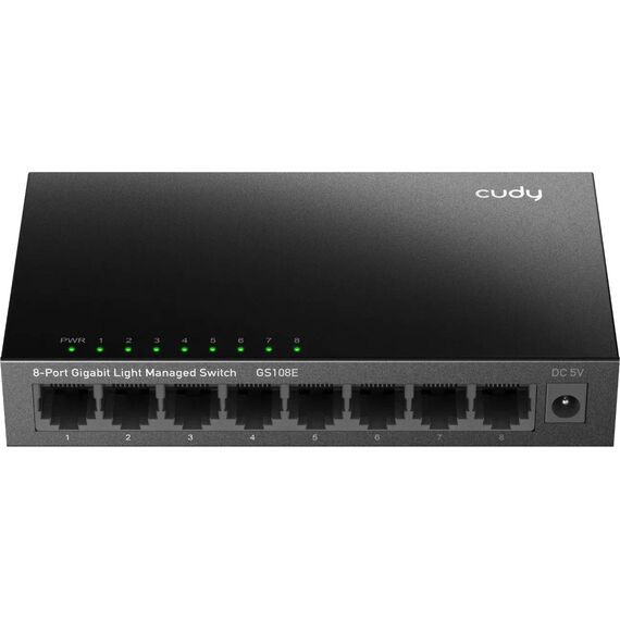 Cudy Switch GS108E - 8 Ports - 8x GE (10/100/1000) (GS108E)
