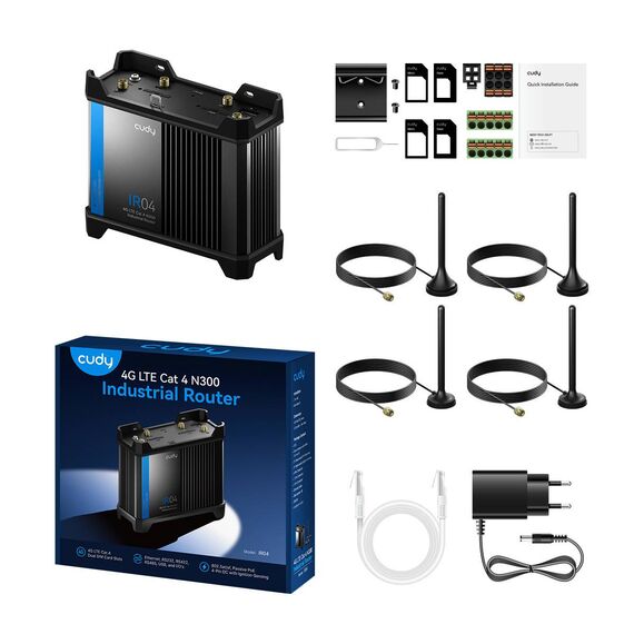 Cudy wireless router IR04 Industrial - 300 Mbit/s (IR04_EU)