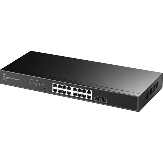 Cudy Switch GS1016ES2 - 16 Ports - 16x GE (10/100/1000) - 2x SFP (GS1016ES2)