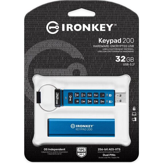 Kingston IronKey Keypad 200 USB flash drive IKKP200 32GB