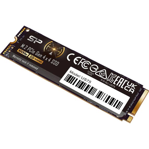 Silicon Power SSD 1TB   M.2 PCIe Gen 4x4 US75 3D Nand (SP01KGBP44US7505)