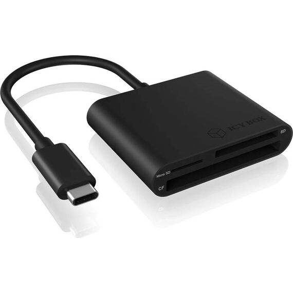 ICY BOX IB-CR301-C3 USB-C CF SD microSD Card Reader Black