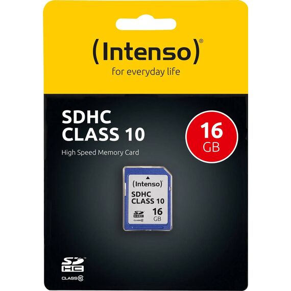 Intenso 16GB SDHC Class 10 Memory Card 25MB/s