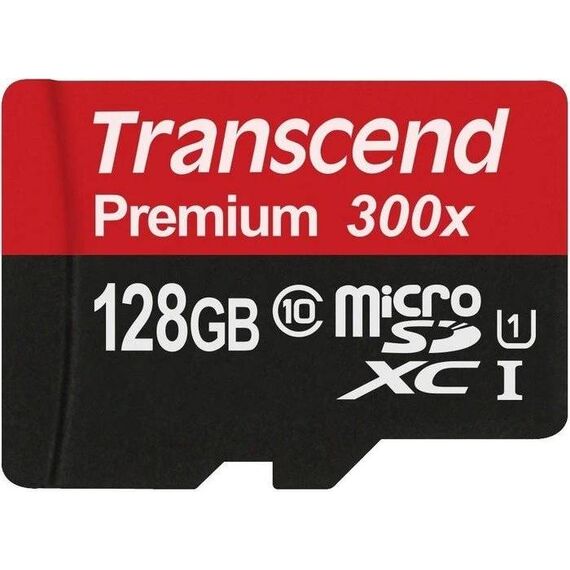 Transcend Premium 400x 128GB microSDXC UHS-I U1 Memory Card