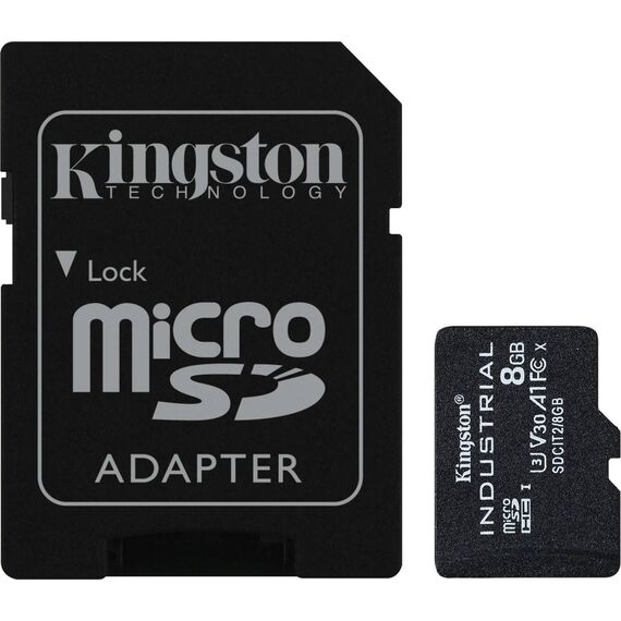 Kingston Industrial 8GB microSDHC UHS-I U3 A1