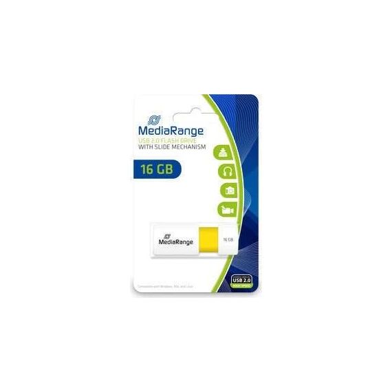 MediaRange USB flash drive 16 GB USB 2.0 white, MR972