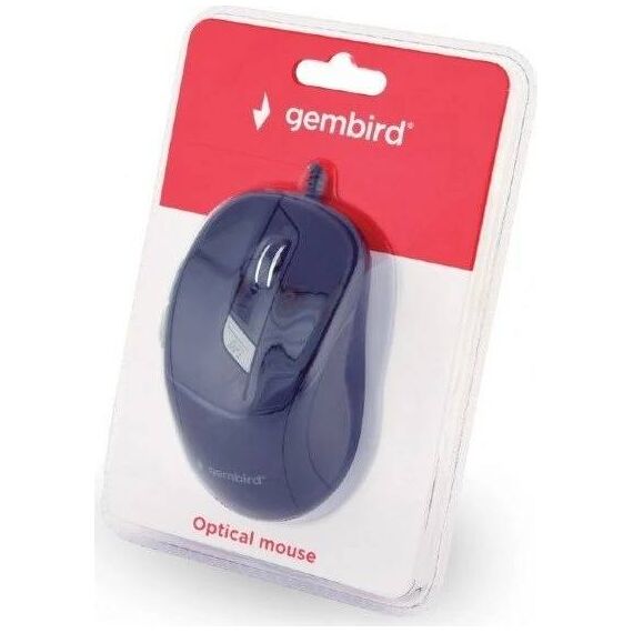 Gembird MUS-4B-02 Wired Optical Mouse Black