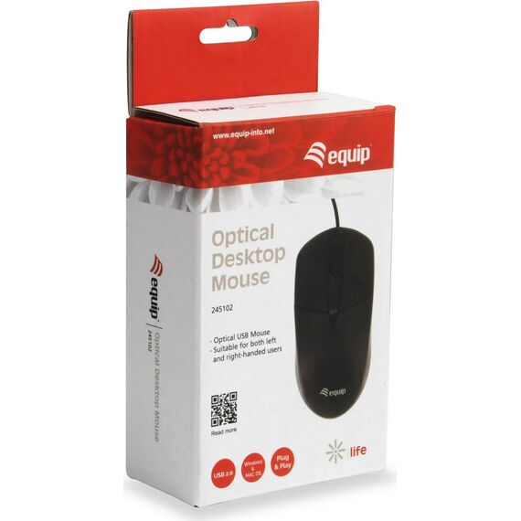 Equip 245102 Optical Desktop Mouse Black