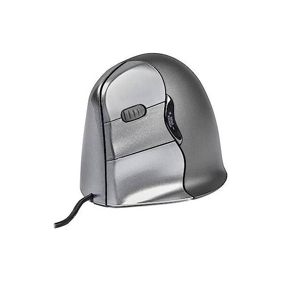 BakkerElkhuizen Evoluent4 Left BNEEVL4 Vertical Mouse Grey Silver