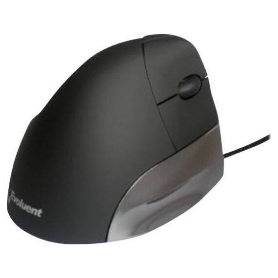 Evoluent VMSR VerticalMouse Standard Right-Handed Mouse Black Silver
