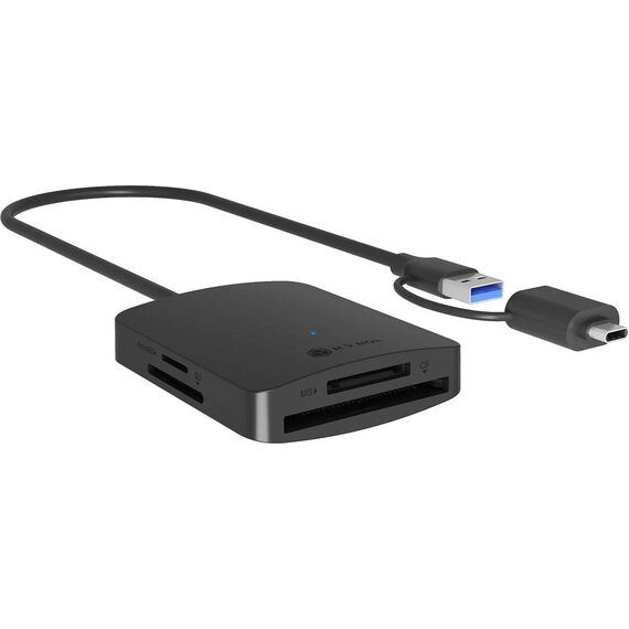 ICY BOX IB-CR302-CU3 4-in-1 USB-A USB-C Card Reader Black