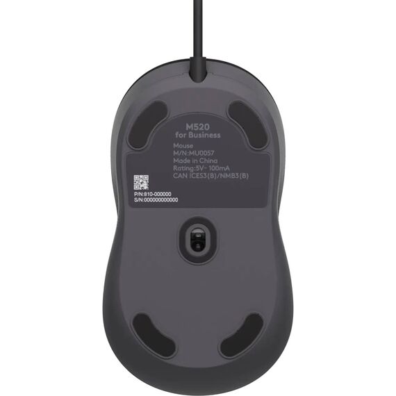 Logitech Signature Wired M520 for Business 910-007511 Graphite Mouse