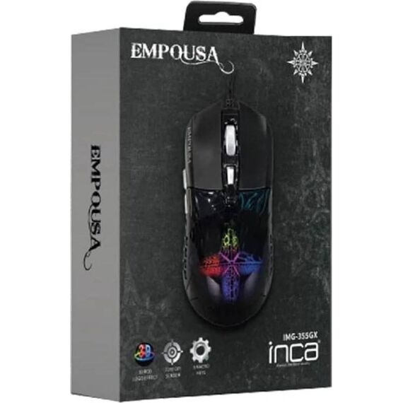 INCA IMG-355GX Wired RGB Gaming Mouse Black