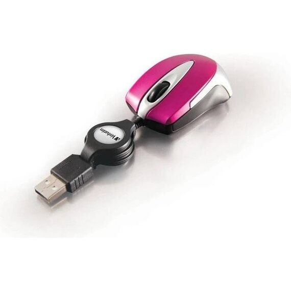 Verbatim Go Mini 49021 Optical Travel Mouse Hot Pink