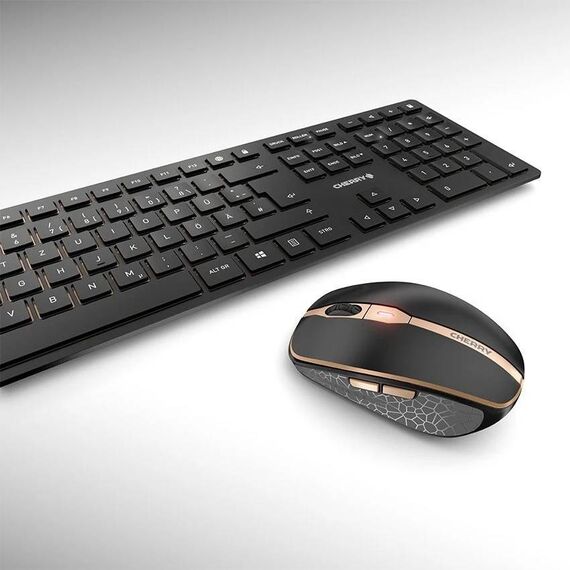 CHERRY DW 9100 SLIM Keyboard and mouse wireless JD9100EU-2