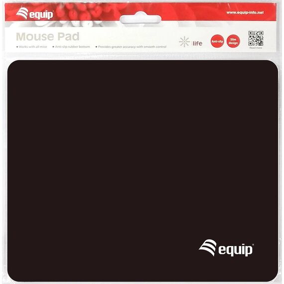 Equip 245011 Black Mouse Pad 220 x 180 mm