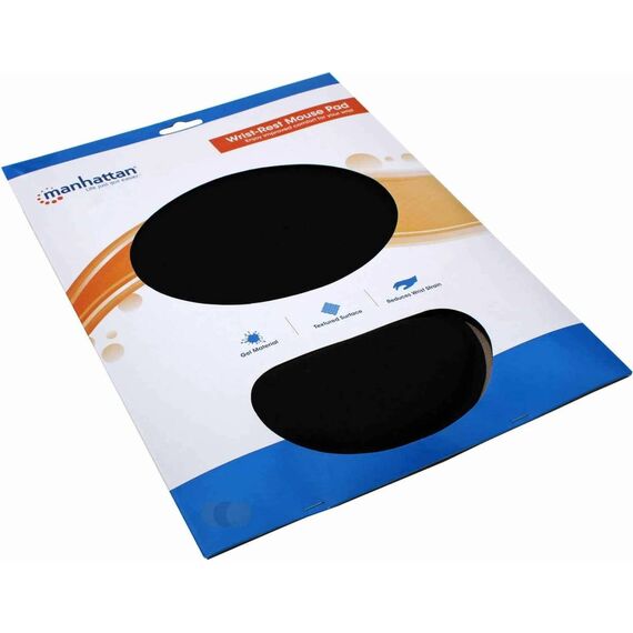 Manhattan 434362 Ergonomic Wrist Rest Mouse Pad Black