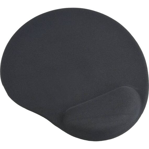 Gembird MP-GEL-BK Black Gel Mouse Pad with Wrist Support