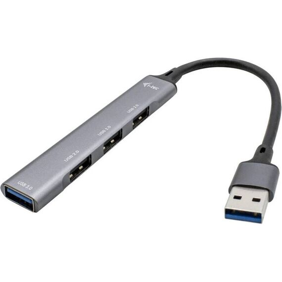 i-tec U3HUBMETALMINI4 4-Port USB-A Metal Hub Grey