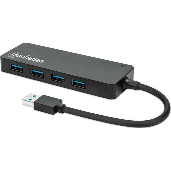 Manhattan 164900 4-Port USB 3.2 Gen 1 Hub Black