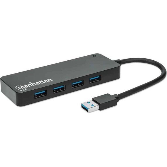 Manhattan 164900 4-Port USB 3.2 Gen 1 Hub Black