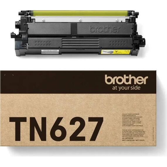 Brother TN-627Y Yellow Toner, 10,000 Pages