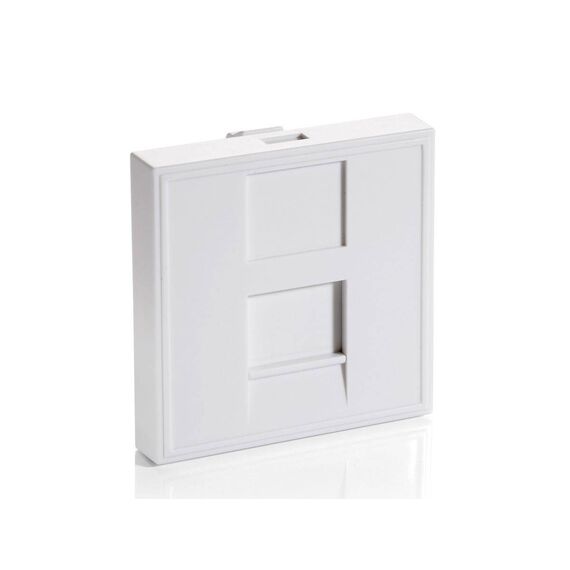 Equip 125471 French Modular Insert 1-Port White RAL 9010