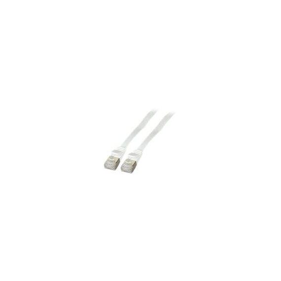 EFB-Elektronik K5545WS.0,25 White Flat RJ45 Patch Cable