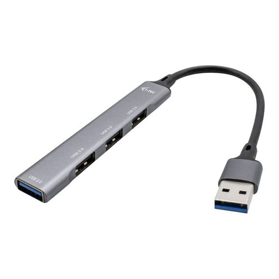 i-tec U3HUBMETALMINI4 4-Port USB-A Metal Hub Grey