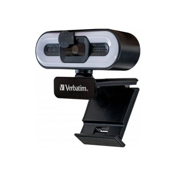 Verbatim AWC-02 49579 Autofocus Webcam with Light Black