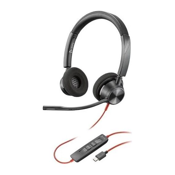 HP Poly Blackwire 3320 8X219AA Stereo USB-C Headset Black